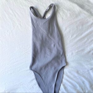 Zara purple gray bodysuit